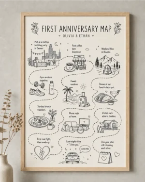 First Anniversary Map