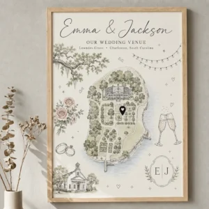 Custom Wedding Venue Map