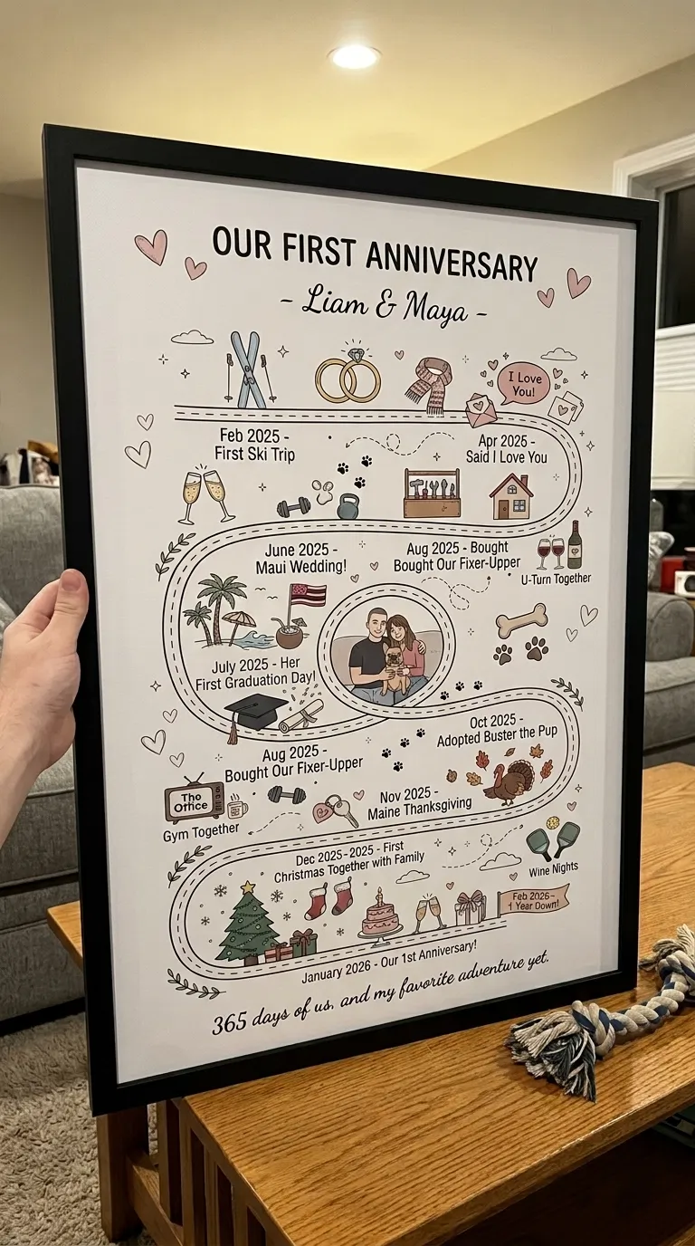 First Anniversary Map photo review